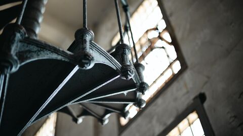 Ausschnitt einer Wendeltreppe