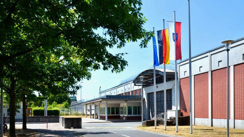 JVA Weiterstadt Gebäudeansicht der Justizvollzugsanstalt Weiterstadt.